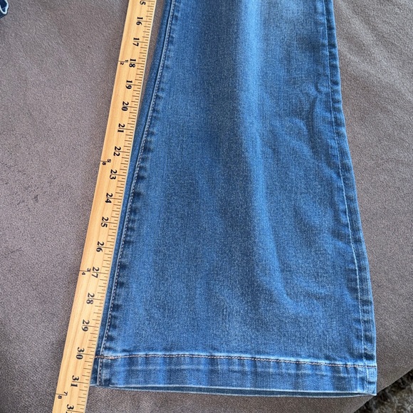 American Eagle Super High Rise Flare Jeans Womens 4 R Regular Stretch Y2K Style - Picture 14 of 15